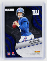 2025 Panini Revolution Football Rookie Revolution Jaxson Dart #1 New York Giants RC - back