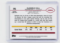 2024 Topps Chrome DeAngelo Hall Washington Red Refractor #195 /25 - back