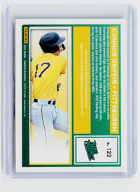2025 Panini Donruss Rated Prospects Konnor Griffin #123 Blue Stars /250 - back