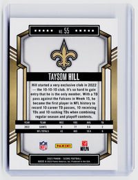2023 Panini Score Football Taysom Hill #55 New Orleans Saints /135 - back