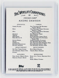 2025 Topps Allen & Ginter Andre Dawson Chicago Cubs #301 - back
