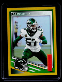 2025 Panini Score Football C.J. Mosley Gold Zone #87 36/50 - front
