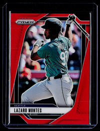 2025 Panini Prizm Baseball Lazaro Montes Red Prizm #100 /299 - front