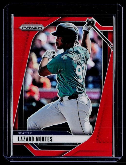 2025 Panini Prizm Baseball Lazaro Montes Red Prizm #100 /299 - front
