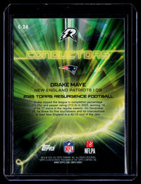 2025 Topps Resurgence Conductors C-24 Drake Maye Patriots - back