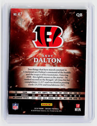 2018 Panini Origins Football Andy Dalton #47 Cincinnati Bengals 02/99 - back