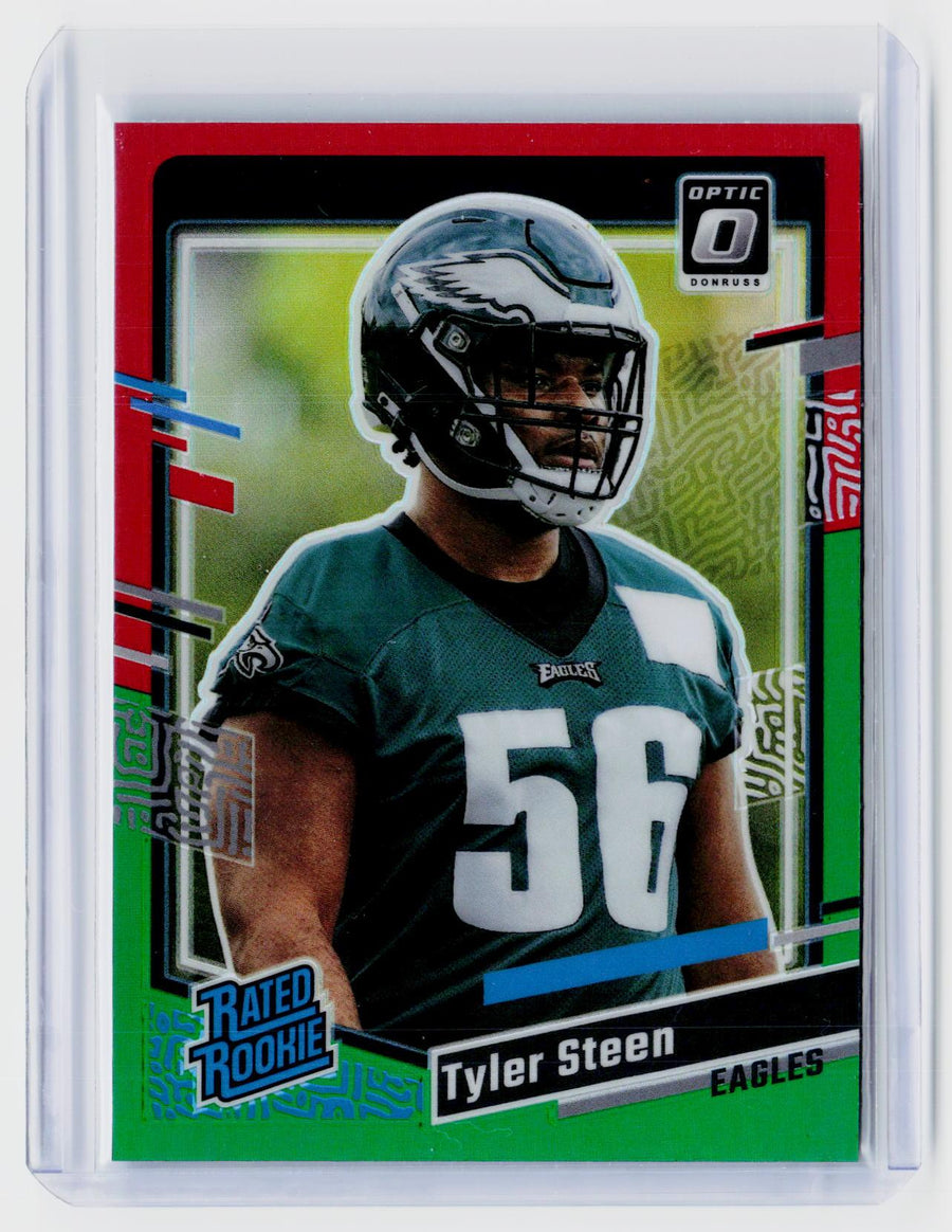 2023 Panini Donruss Optic Rated Rookie Tyler Steen #384 Philadelphia Eagles - front