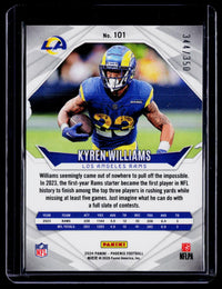 2024 Panini Phoenix Kyren Williams Red #101 /350 - back