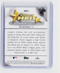 2025 Topps Stars of MLB Aaron Judge #SMLB-2 New York Yankees - back