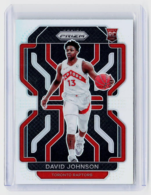 2021-22 Panini Prizm Basketball David Johnson Rookie #278 Toronto Raptors - front