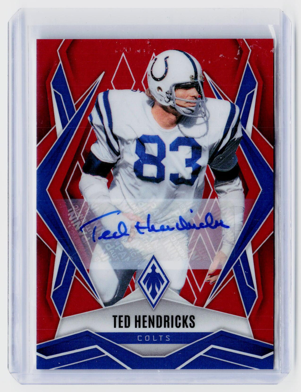 2025 Panini Phoenix Football Phoenix Autographs Red Ted Hendricks #88 Auto /99 - front