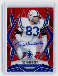 2025 Panini Phoenix Football Phoenix Autographs Red Ted Hendricks #88 Auto /99 - front