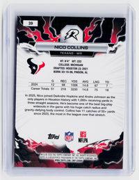 2025 Topps Resurgence Nico Collins #39 Houston Texans - back