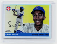 2025 Topps Chrome Ernie Banks Refractor #340 Chicago Cubs - front