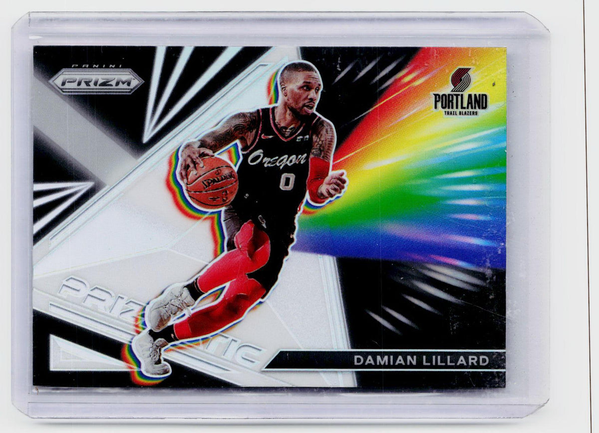 2021-22 Panini Prizm Basketball Damian Lillard #7 Portland Trail Blazers - front