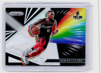 2021-22 Panini Prizm Basketball Damian Lillard #7 Portland Trail Blazers - front