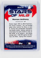 2026 Topps Stars of MLB Roman Anthony RC #SMLB-25 Boston Red Sox - back