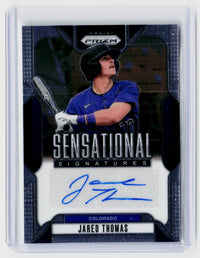 2025 Panini Prizm Baseball Sensational Signatures Jared Thomas Autograph #SS-JT - front