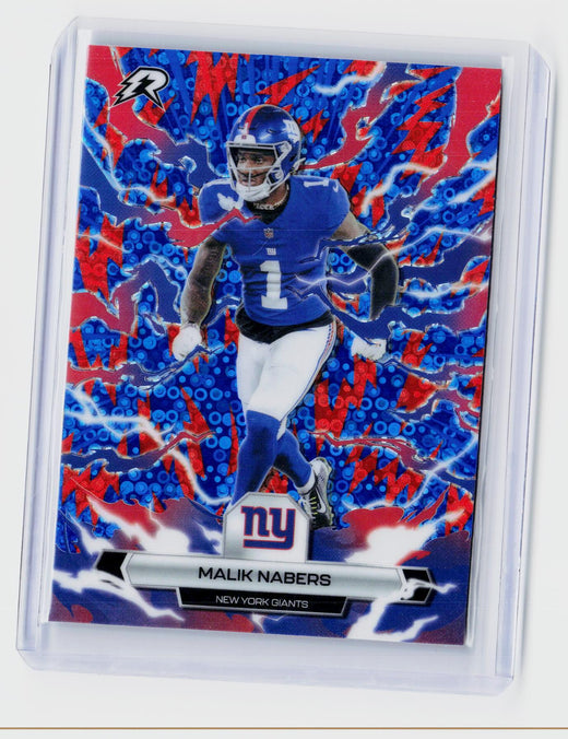 2025 Topps Ripped Football Malik Nabers #73 New York Giants - front