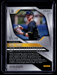 2025 Panini Prizm Baseball Nick Yorke Green Ice Prizms #53 RC /499 - back