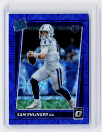 2021 Panini Donruss Optic Rated Rookie Blue Hyper Sam Ehlinger #246 - front