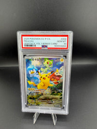 2025 Pokémon Gem Pack Vol. 1 Bonus Card Pikachu #004 PSA 10 - front