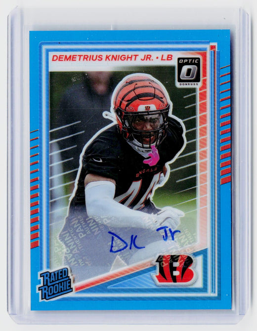 2025 Panini Donruss Optic Demetrius Knight Jr. Rated Rookie Autograph /299 #296 - front