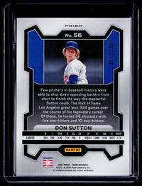 2024 Panini Prizm Baseball Don Sutton Red Prizm #56 051/299 - back