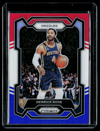 2023-24 Panini Prizm Basketball Derrick Rose Blue Wave Prizms #272 - front