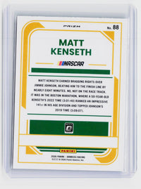 2026 Panini Donruss Racing Matt Kenseth Prizm #88 - back