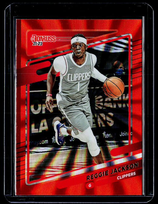 2021-22 Panini Donruss Reggie Jackson #59 Los Angeles Clippers - front