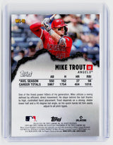 2026 Topps Chrome Welcome to the Club WC-18 Mike Trout - back