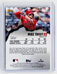 2026 Topps Chrome Welcome to the Club WC-18 Mike Trout - back