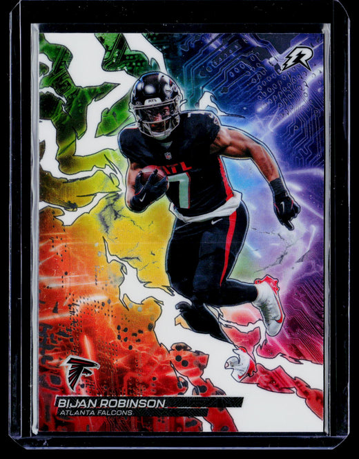 2026 Topps Football Cyber Breakers Bijan Robinson CB-5 Atlanta Falcons - front