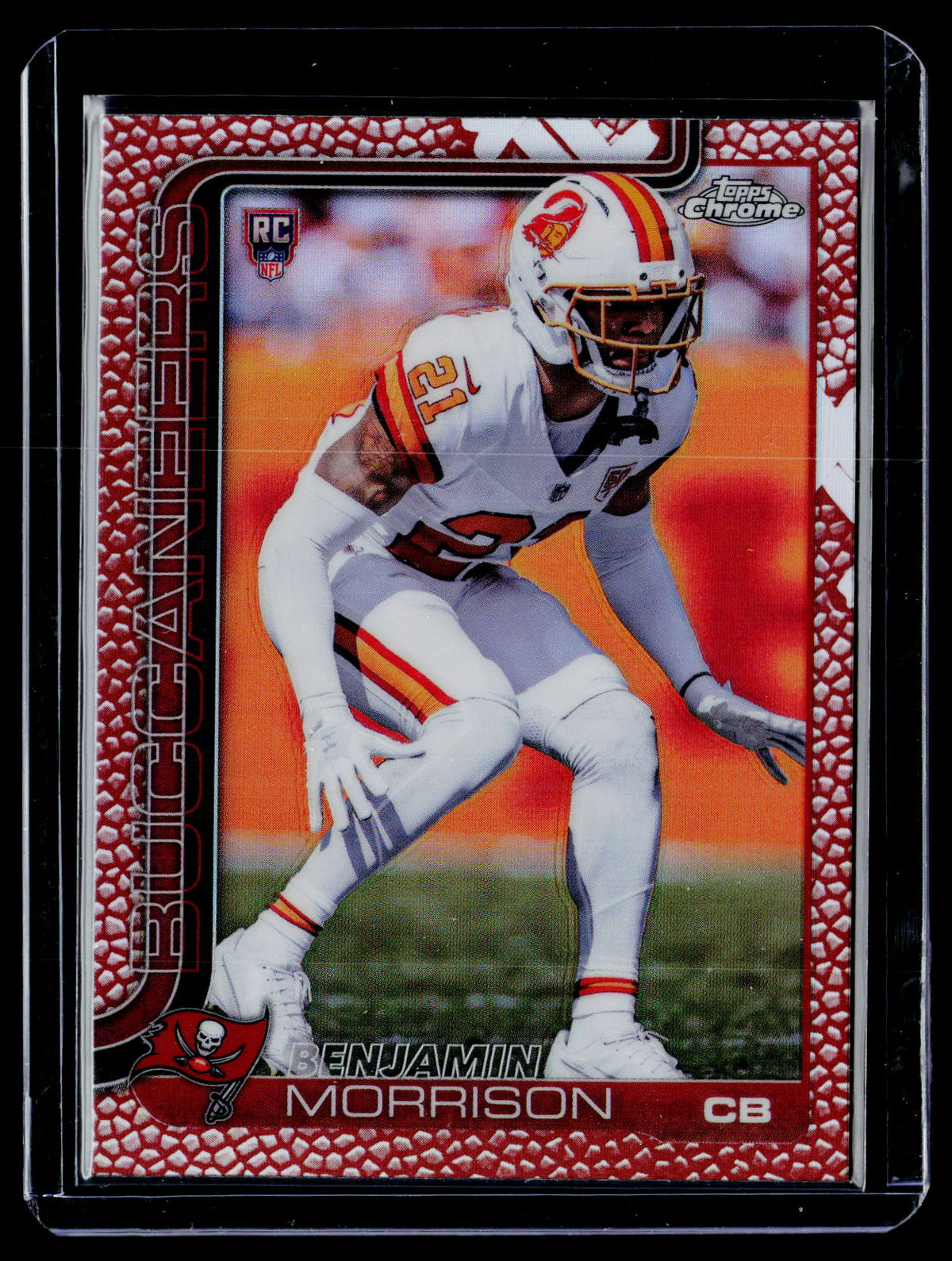 2025 Topps Chrome Benjamin Morrison Rookie Card #355 Buccaneers - front