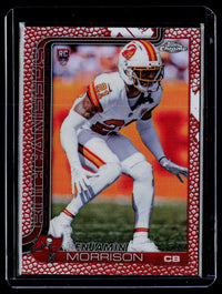 2025 Topps Chrome Benjamin Morrison Rookie Card #355 Buccaneers - front