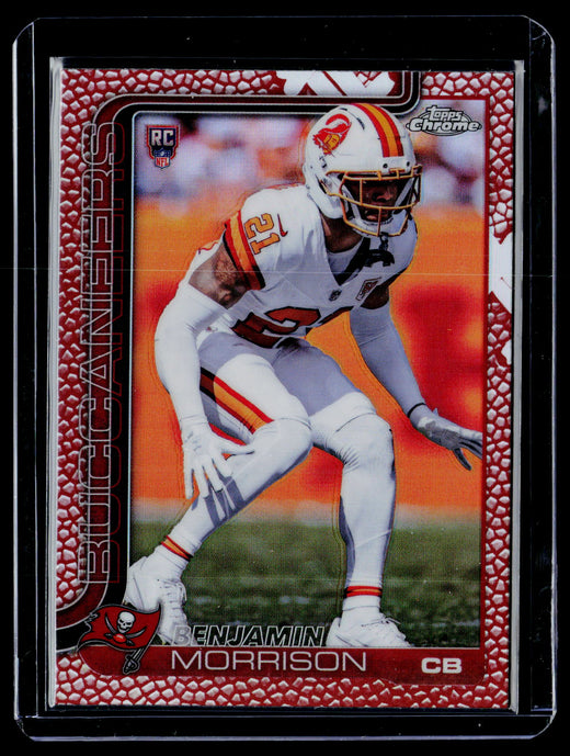 2025 Topps Chrome Benjamin Morrison Rookie Card #355 Buccaneers - front