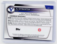 2025 Bowman Chrome University AJ Dybantsa BYU #BCP-1 - back