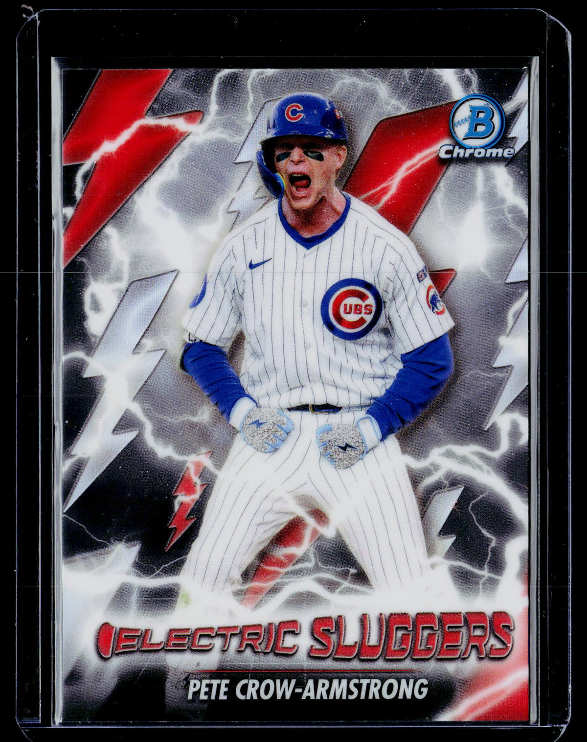 2026 Topps Bowman Chrome Electric Sluggers Refractor Pete Crow-Armstrong #ES-24 - front