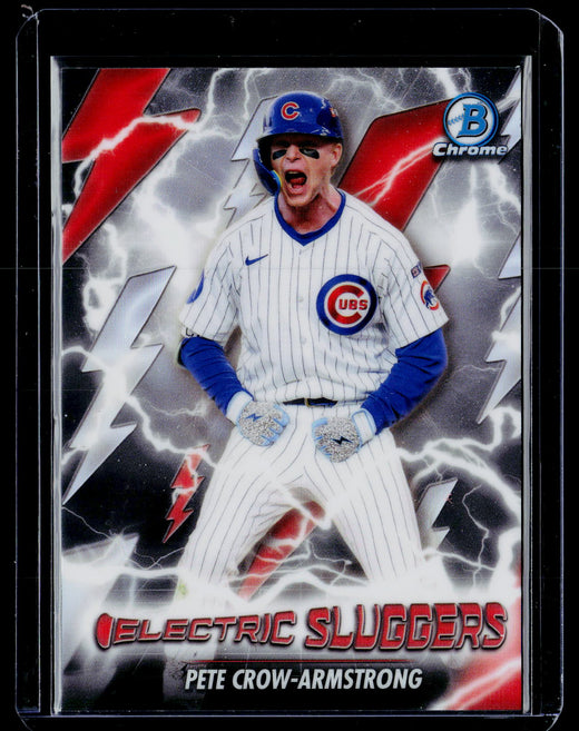 2026 Topps Bowman Chrome Electric Sluggers Refractor Pete Crow-Armstrong #ES-24 - front