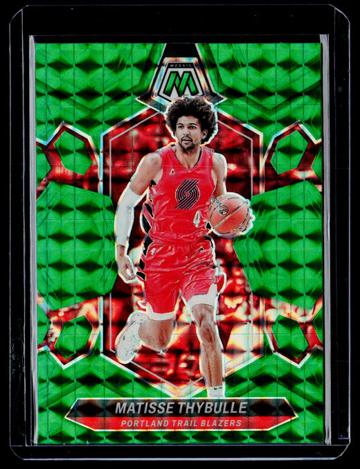 2023-24 Panini Mosaic Basketball Matisse Thybulle #1 Green Mosaic Prizm - front