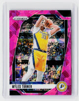 2024-25 Panini Prizm Basketball Myles Turner #115 Pink Ice Prizm Indiana Pacers - front