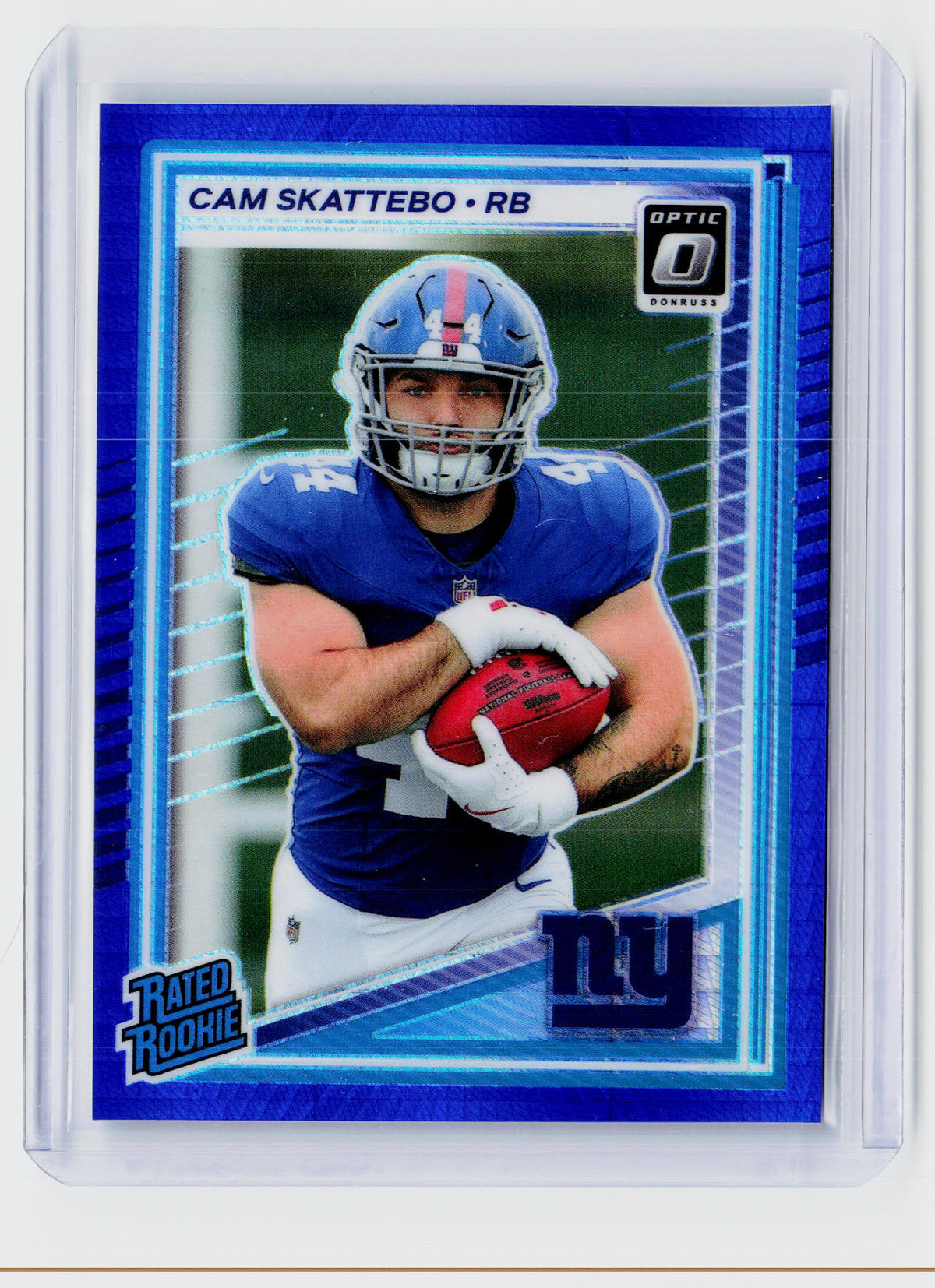 2025 Panini Donruss Optic Rated Rookie Cam Skattebo #228 New York Giants - front