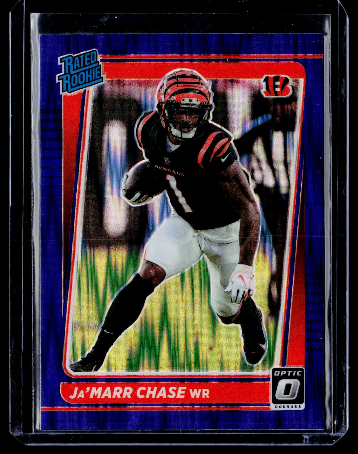 2021 Panini Donruss Optic Rated Rookie Ja'Marr Chase #207 Cincinnati Bengals - front