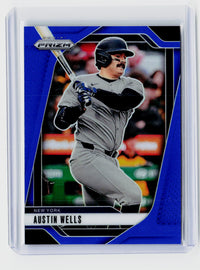 2025 Panini Prizm Baseball Austin Wells Blue Prizm #212 /199 - front
