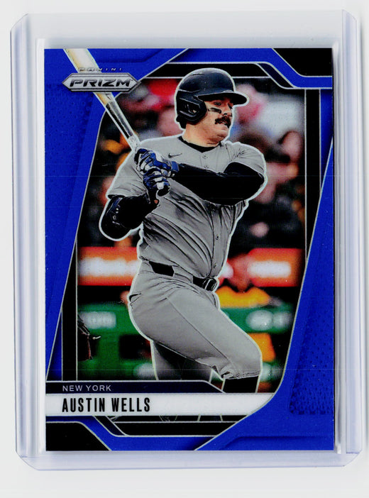 2025 Panini Prizm Baseball Austin Wells Blue Prizm #212 /199 - front