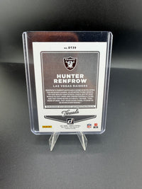 2021 Panini Donruss Threads Hunter Renfrow DT39 Player-Worn Memorabilia Card - back