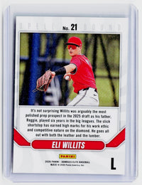 2026 Panini Donruss Elite Spellbound Eli Willits #21 Washington - back