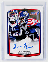 2015 Upper Deck USA Football Seth Nerness Autograph #37 - front