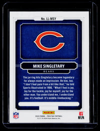 2024 Panini Prestige Living Legends Mike Singletary Chicago Bears LL-MSY - back